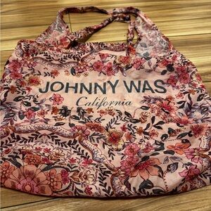 Johnny Was Pink and Purple Floral Tote